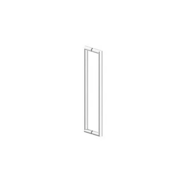 Kartners SEVILLE - 18-inch Double Shower Door Handle-Glossy White