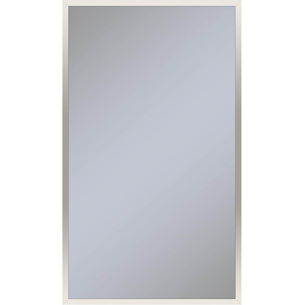 Robern Profiles Framed Cabinet, 24'' x 40'' x 6'', Polished Nickel, Non-Electric, Reversible Hinge